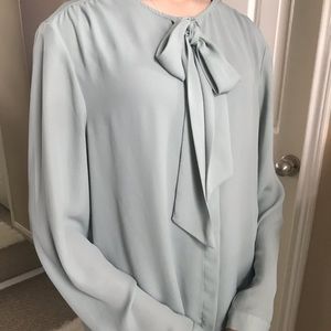tie front blouse